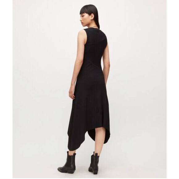 Allsaints Gia Dress - Classic Black, US Size 6, New - Picture 2 of 7